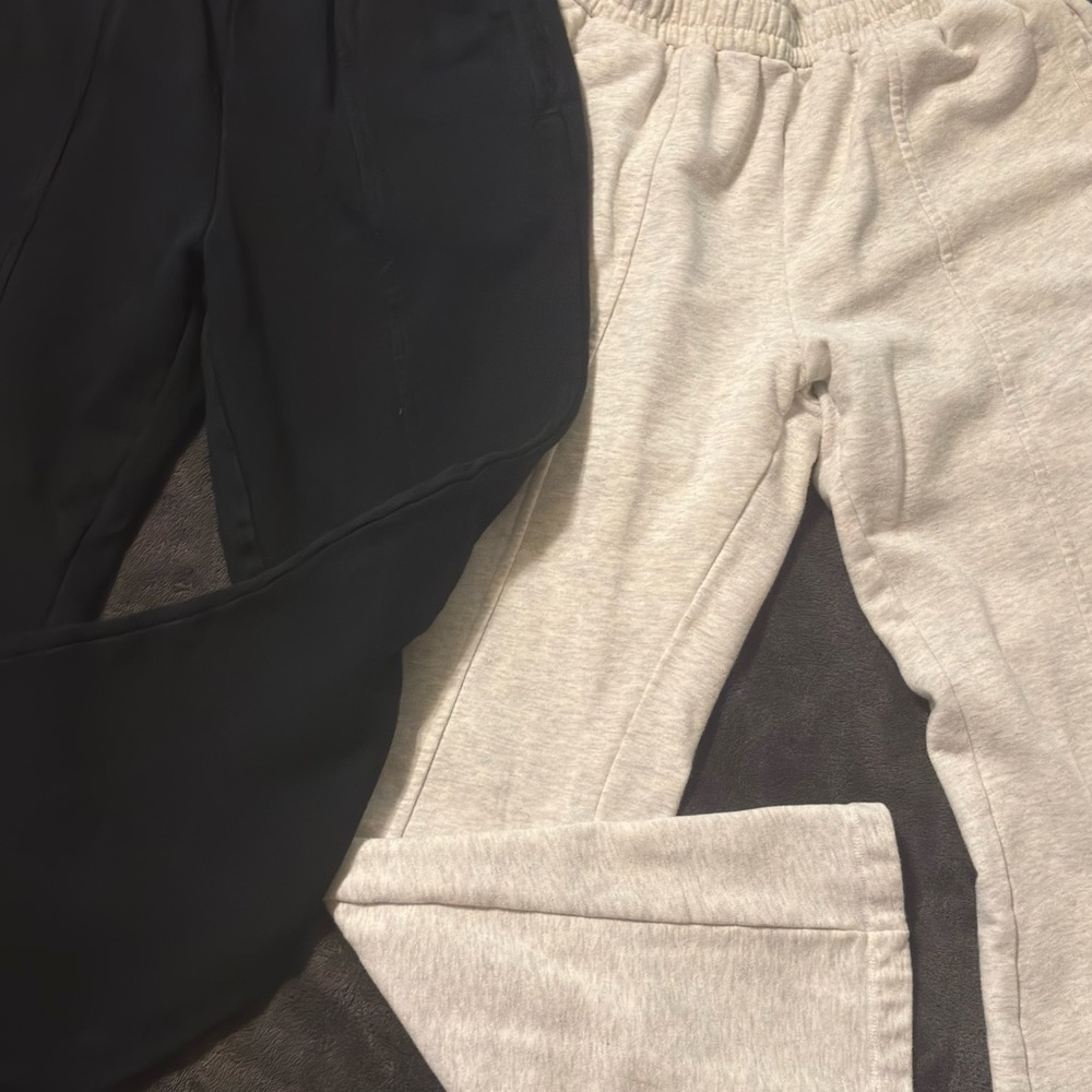 Woman’s Black and Gray Bottoms